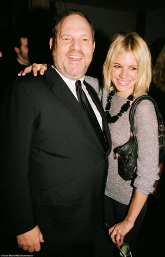 Weinstein cast Miller as the lead in the 2006 film Factory Girl, which landed her on the cover of Vanity Fair magazine. The film was a disappointment, and they havent worked together since, but she has remained in his orbit. Miller (pictured with Weinstein in 2007), 35, spoke in an interview in 2015 of the lack of equality in our industry and all over the world